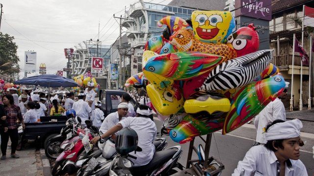 Street scene in Bali, Indonesia