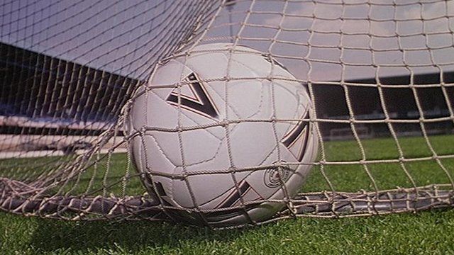 Football in net