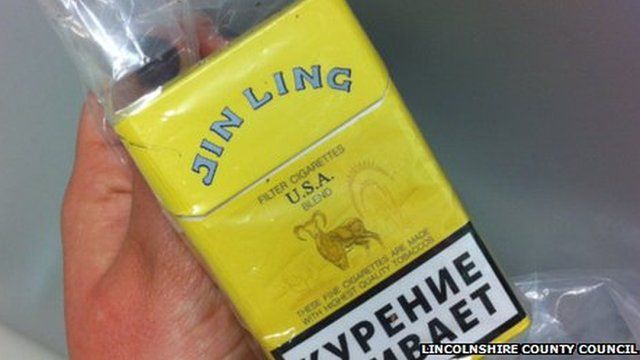 Illegal Jin Ling cigarettes
