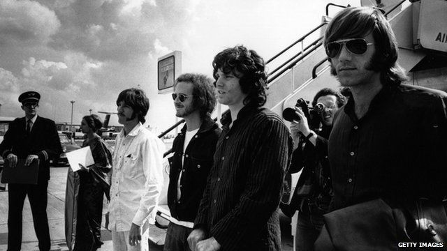 The Doors with Jim Morrison at Heathrow Airport 1968