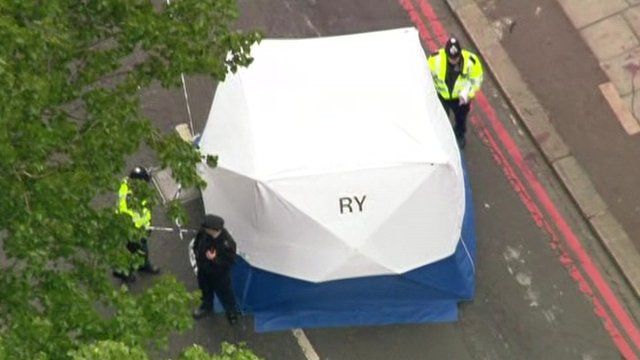 Tent in road