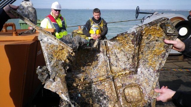 A section of the wreck