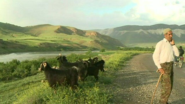 Man in valley