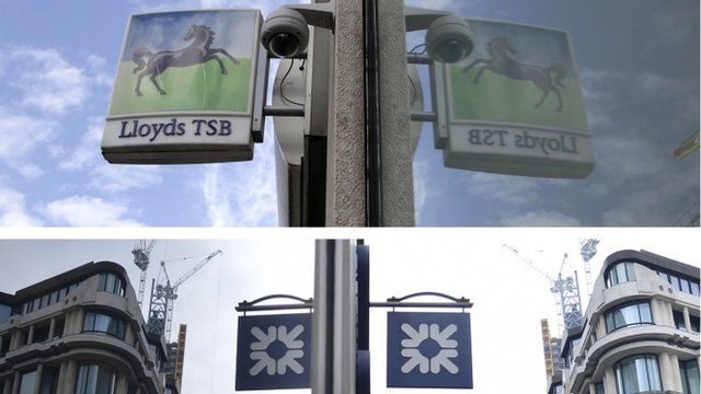 RBS and Lloyds TSB signs