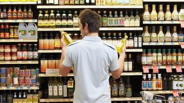 Man in a supermarket
