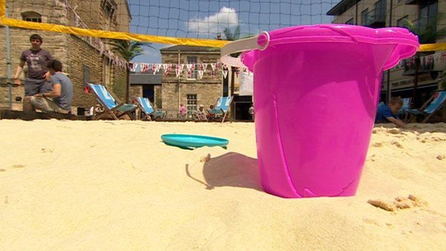 Oxford's artificial beach