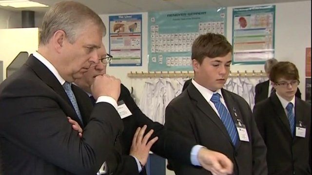 Duke of York visits the Black Country University Technical College