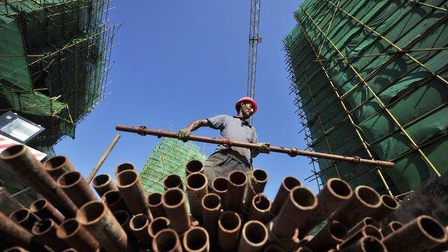Construction site, Fuzhou, Fujian province