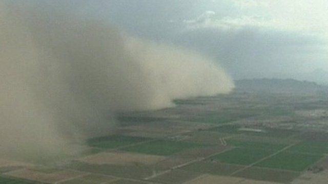 Dust storm in Arizona