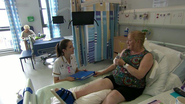 A patient on a ward