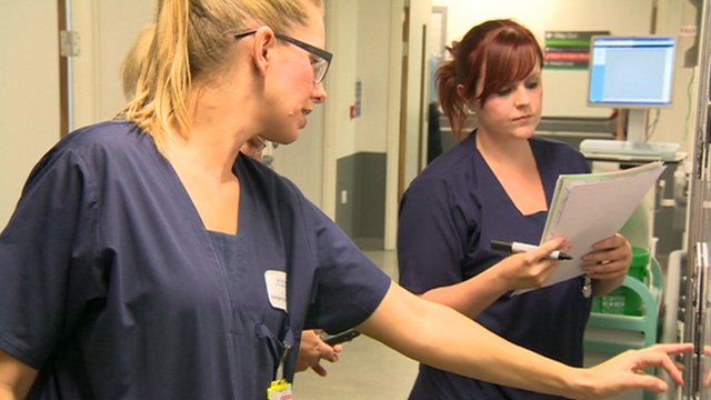 Nursing staff at Salford Royal Hospital