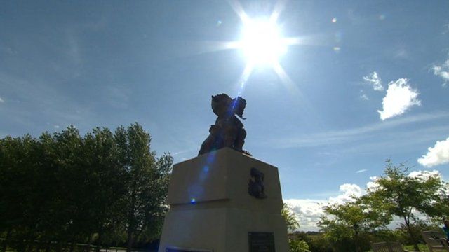 Arboretum Chindits statue