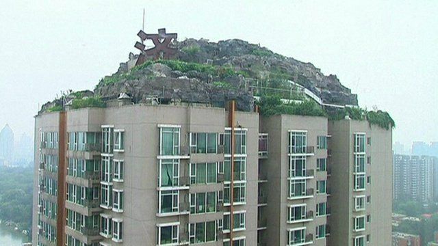 The rooftop 'rock villa' in Beijing
