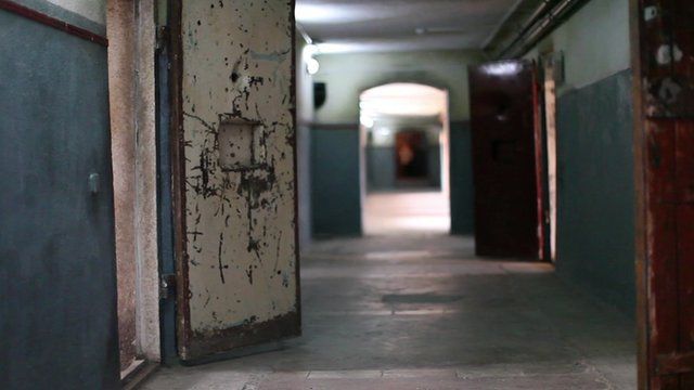Inside a former prison