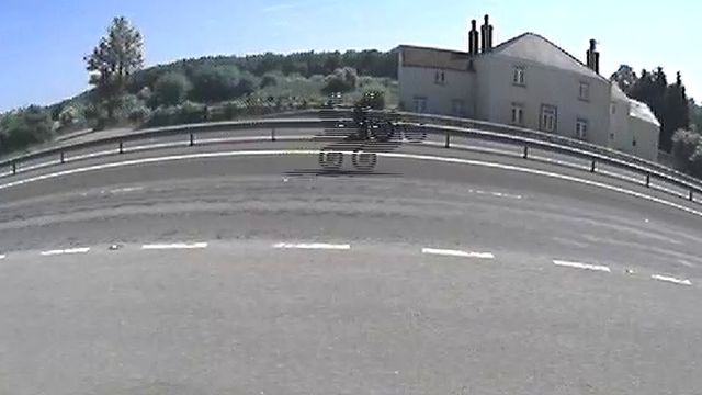 Police footage of Michael Chester performing the wheelie