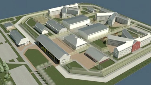 An artist's impression of a super-prison