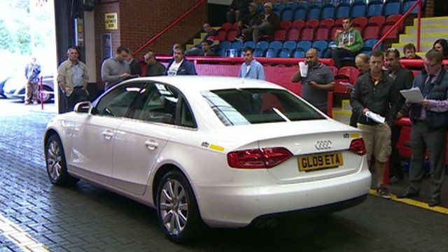 A car at a sale