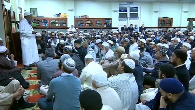 Vigil held at Leicester mosque