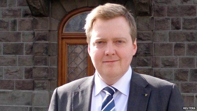 Icelandic Prime Minister Sigmundur David Gunnlaugsson