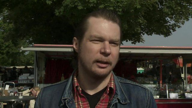 A German citizen speaks to the BBC about what he thinks about the election results