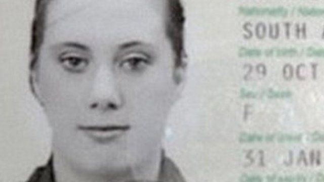 A photo from a passport allegedly showing Samantha Lewthwaite under an assumed name