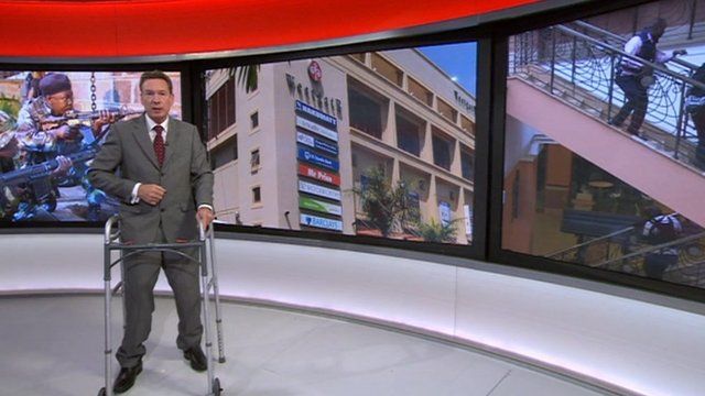 Frank Gardner in BBC News studio