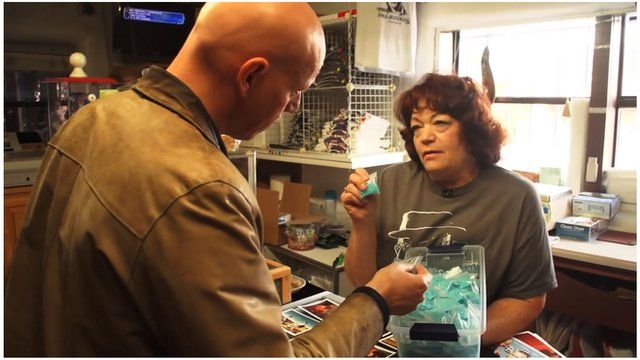 The BBC's Jonny Dymond buys Breaking Bad candy in an Albuquerque store