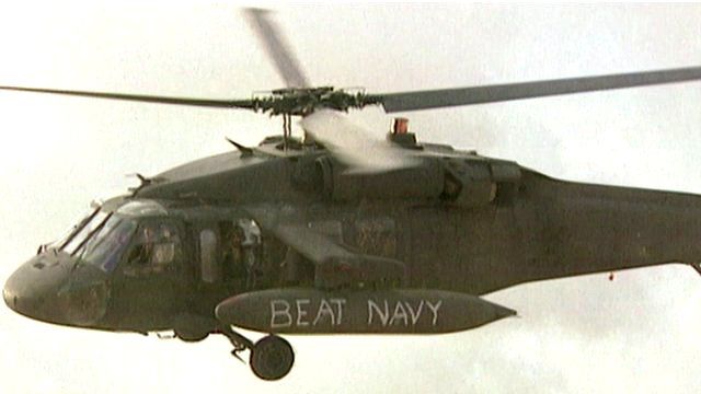 Blackhawk helicopter in Somalia