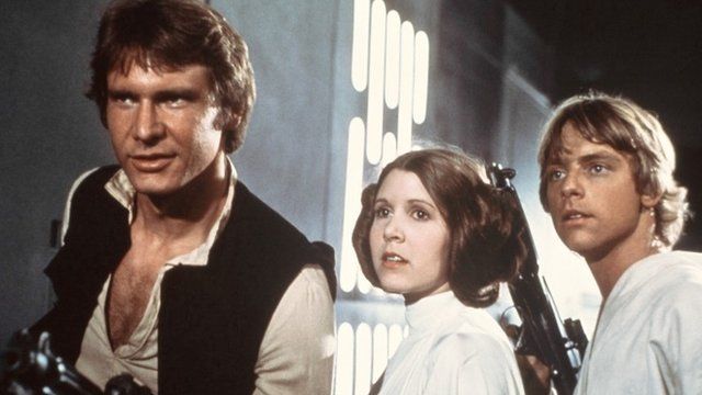 Carrie Fisher, Mark Hamill, Harrison Ford