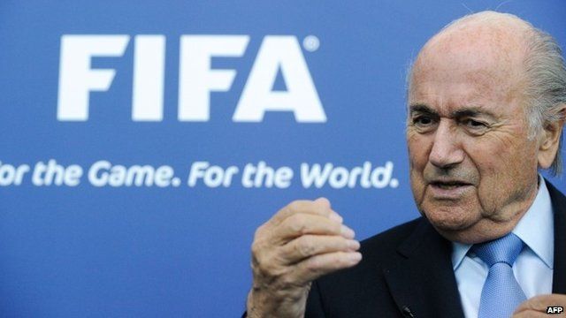 President of FIFA, Joseph Blatter