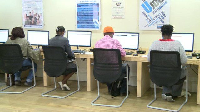 People sitting at computers