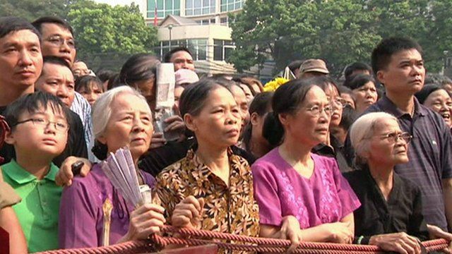 Crowds in Hanoi