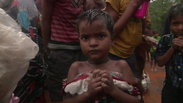 Child flees cyclone