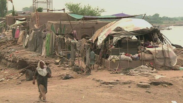Slum housing in the Punjab