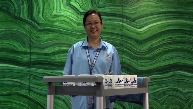Office cleaner Liew Siew Giok