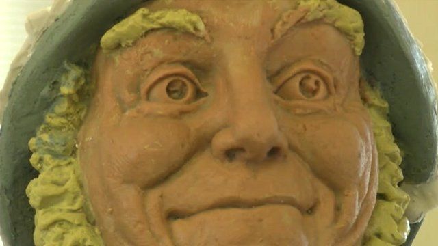 Jolly statue