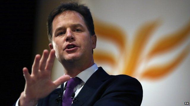 Lib Dem leader Nick Clegg