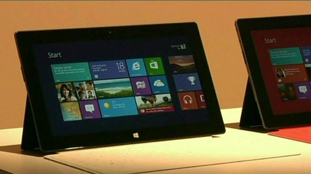 A Windows Surface tablet