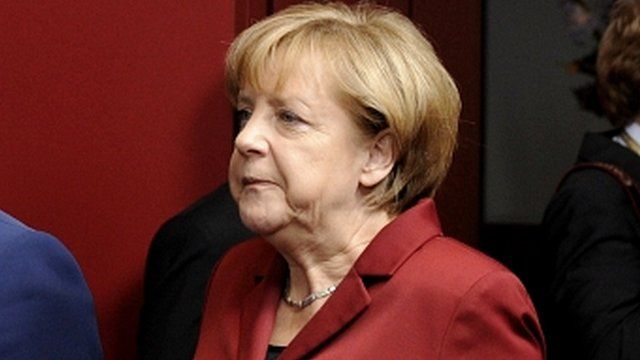 Germany's Chancellor Angela Merkel in Brussels on 24 October