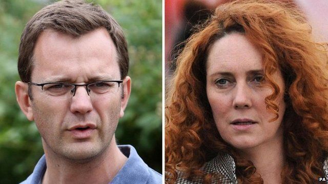 Andy Coulson and Rebekah Brooks