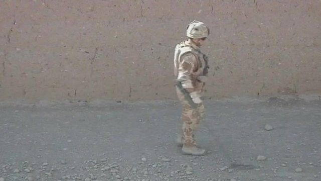 Bomb disposal soldier