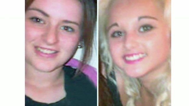 Olivia Lewry (left) and her friend Jasmine Allsop
