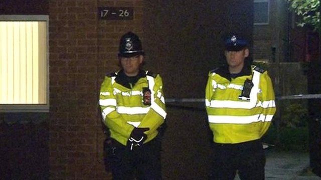 Police officers at scene