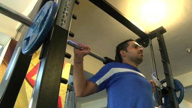 Man in gym