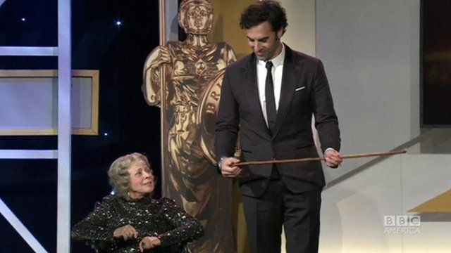 Sacha Baron Cohen and the actress involved in the prank