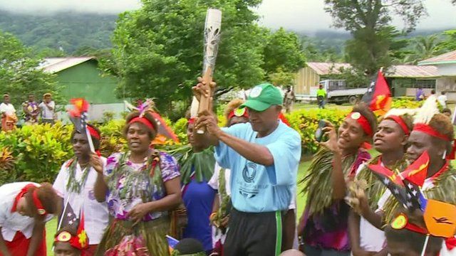 The Commonwealth Games baton has arrived in Papua New Guinea