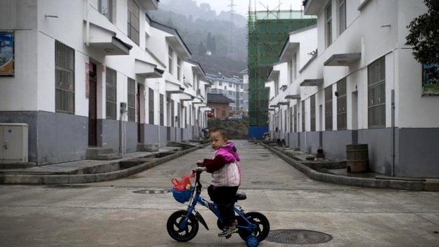 A child on a bike