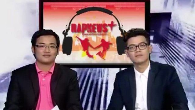 The two presenters of Rap News Plus