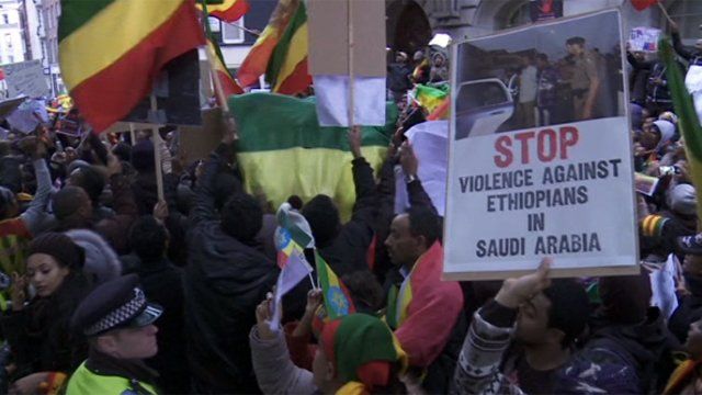 Ethiopia London demo
