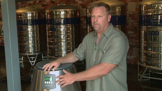 Greg Snell and his winepod